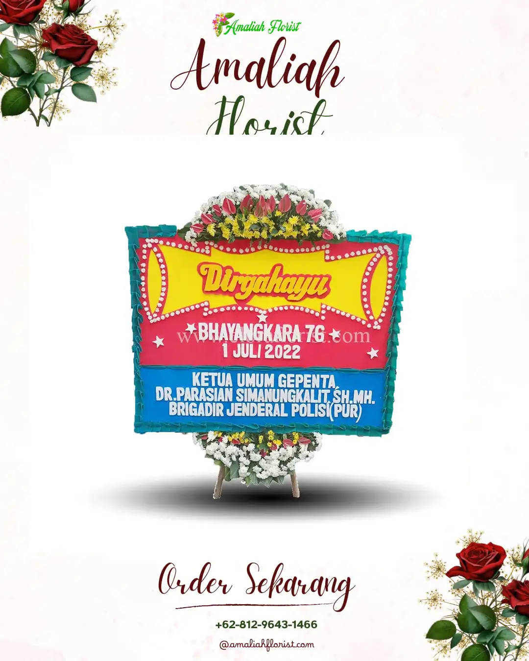 Papan Bunga HUT Ulang Tahun Ngrendeng